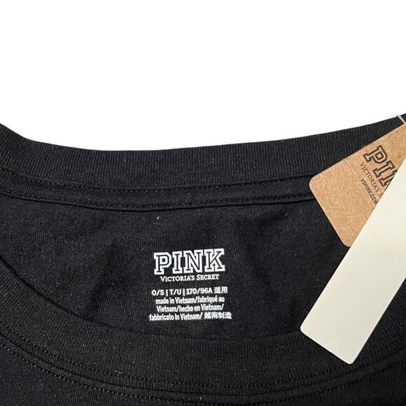 Victoria's Secret PINK A Very Pink Holiday One Size Tee - Picture 2 of 2